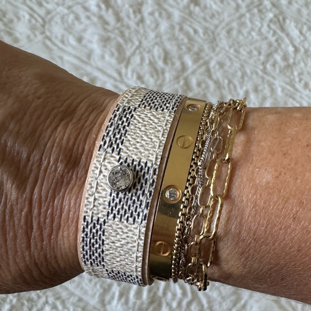 Spark*l bands upcycled LV bracelet